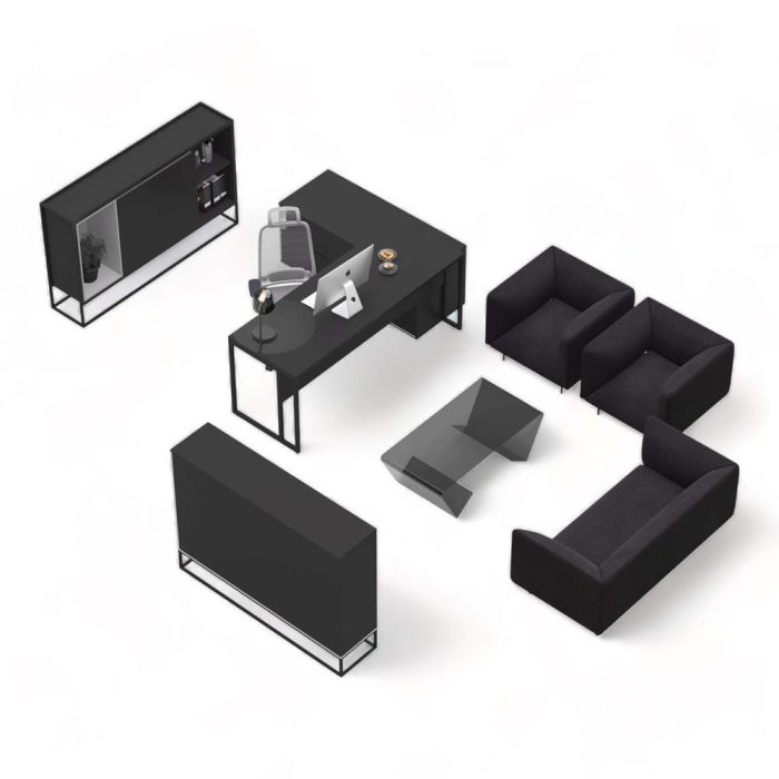 میز مدیریت مکعب مدل اسلیم M404